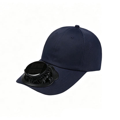 Gorra de béisbol transpirable al aire libre con ventilador solar de 3 velocidades