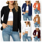 🥳 Venta caliente 2026 🥳💞 50K+ VENDIDO! ✨ 💝   Cardigan de cuello tripulación clásico para mujer