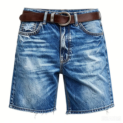Pantalones cortos Bermudas de mezclilla para mujer con cintura media