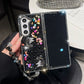 Funda de Teléfono con Purpurina y Correa de Muñeca