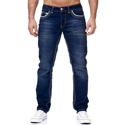 Jeans para Hombre de Alta Elasticidad con Doble Costura