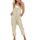 Mono Sin Mangas Casual para Mujer con Bolsillos
