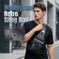 Bolso Bandolera Retro Impermeable de Cuero Sintético para Hombre
