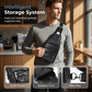 Bolso Bandolera Retro Impermeable de Cuero Sintético para Hombre