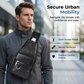 Bolso Bandolera Retro Impermeable de Cuero Sintético para Hombre