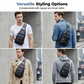 Bolso Bandolera Retro Impermeable de Cuero Sintético para Hombre
