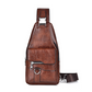 Bolso Bandolera Retro Impermeable de Cuero Sintético para Hombre