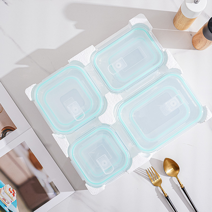 Recipientes de Vidrio para Alimentos con Tapas Herméticas