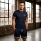 Conjunto Casual de Verano para Hombre: Camiseta y Shorts de 2 Piezas