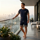 Conjunto Casual de Verano para Hombre: Camiseta y Shorts de 2 Piezas