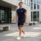 Conjunto Casual de Verano para Hombre: Camiseta y Shorts de 2 Piezas