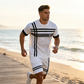 👕 ¡50% DE DESCUENTO! 🩳 Conjunto Atlético de 2 Piezas para Hombre Verano – Tela Transpirable, Estampado 3D y Cintura Elástica – Perfecto para el Gimnasio, Correr y el Día a Día ☀️💪✨