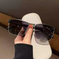Gafas de Sol Retro de Marco Cuadrado de Metal