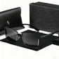 Gafas de Sol Retro de Marco Cuadrado de Metal