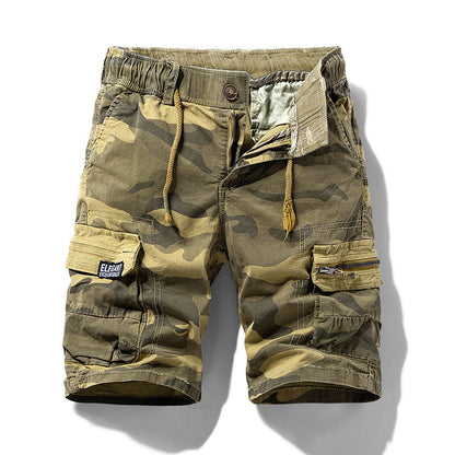 Shorts Cargo Casuales para Hombre con Cintura Elástica