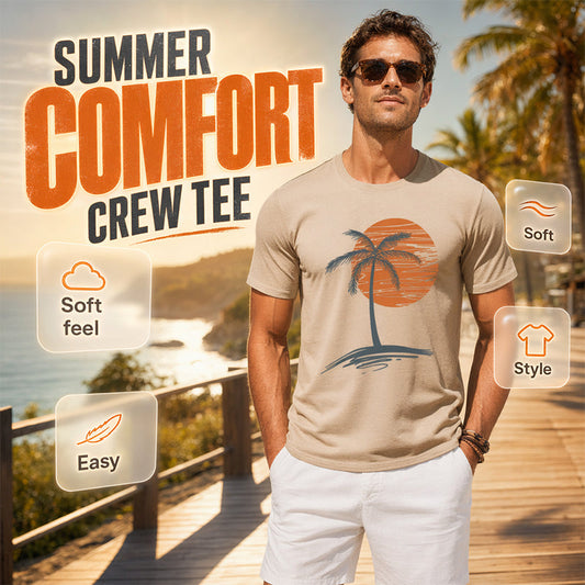Camiseta de Manga Corta Casual para Hombre