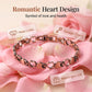 Pulsera Magnética con Eslabones de Corazón Elegante