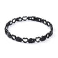 Pulsera Magnética con Eslabones de Corazón Elegante
