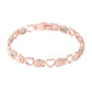 Pulsera Magnética con Eslabones de Corazón Elegante