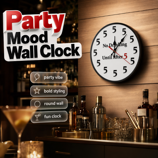 Reloj de Pared Novedoso para Decoración de Fiestas
