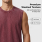 Camiseta sin mangas vintage lavada para hombre