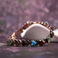 Pulsera de Piedra Magnética con Acabado de Cobre Antiguo