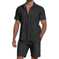 Conjunto de 2 Piezas Casual y Transpirable de Verano para Hombre