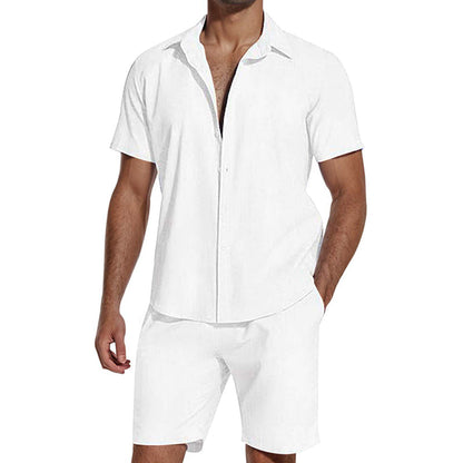 Conjunto de 2 Piezas Casual y Transpirable de Verano para Hombre