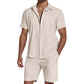 Conjunto de 2 Piezas Casual y Transpirable de Verano para Hombre
