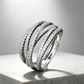 Anillo Cruzado Multi-Banda Ajustable