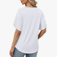 🎉 ¡TIEMPO LIMITADO 50% DE DESCUENTO! 👚 Blusa de Manga Mariposa con Escote en V – Suave Brisa Femenina 🌸