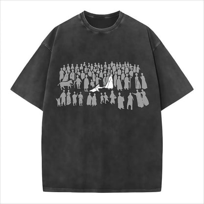 🎉 ¡Oferta 2026 — Más de 28,000 vendidos! 🎨 Camiseta Gráfica Lavada – Estampado Vintage, Corte Relajado 👕