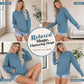 Sudadera Casual Holgada con Cuello Redondo para Mujer