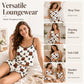 Conjunto de Pijama de Verano con Tirantes Finos y Top Camisola