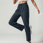👖 ¡OFERTA LIMITADA 50% OFF! 💥 Pantalones Deportivos de Mujer, Cintura Alta y Tela Ligera – Bolsillos con Cremallera, Pierna Recta, Transpirable ✨
