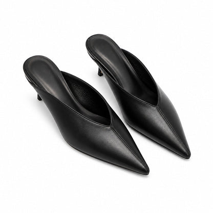 Mules de Punta Elegante para Mujer