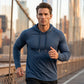 Camiseta con Capucha de Manga Larga Transpirable para Hombre