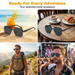 🔥 Gafas de Sol Geométricas Estilo Urbano para Hombre – Marco Metal & PC – Protección UV400 🕶️