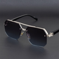 🔥 Gafas de Sol Geométricas Estilo Urbano para Hombre – Marco Metal & PC – Protección UV400 🕶️