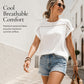 Blusa de Encaje Calado para Mujer