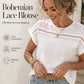 Blusa de Encaje Calado para Mujer