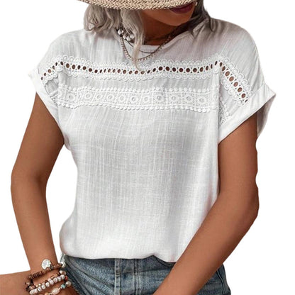 Blusa de Encaje Calado para Mujer