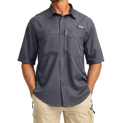 Camisa de Senderismo de Manga Corta para Hombre