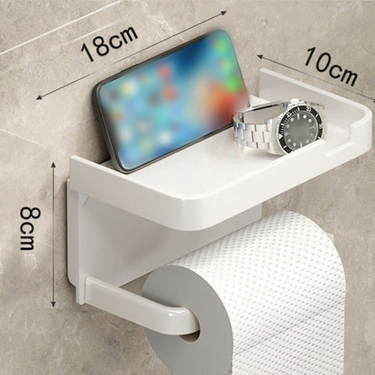 Portarrollos de Pared con Estante de Almacenamiento