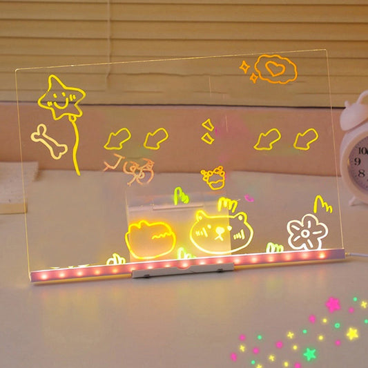 Set de Pizarra Luminosa Borrable DIY para Niños
