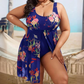 Vestido de Baño Estampado Floral de Una Pieza para Mujer