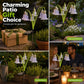 Decoraciones exteriores para jardines con luces solares