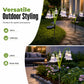 Decoraciones exteriores para jardines con luces solares
