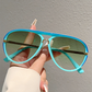 Gafas de Sol Retro de Doble Puente para Mujer