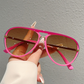 Gafas de Sol Retro de Doble Puente para Mujer